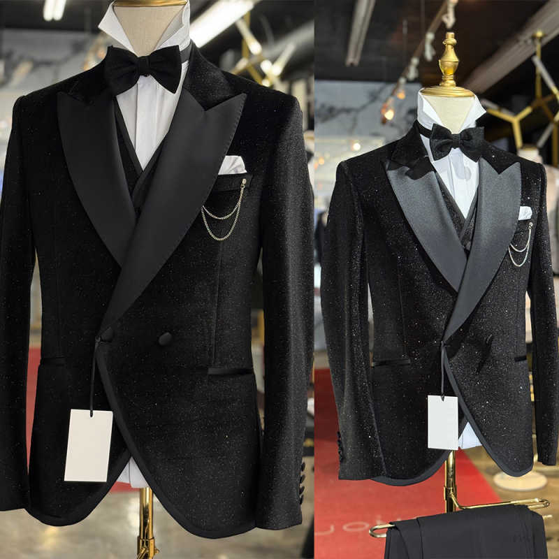 Men'S Formal Wear No Suit - Luxueus Glitter Heren Formeel Pak 2-delig