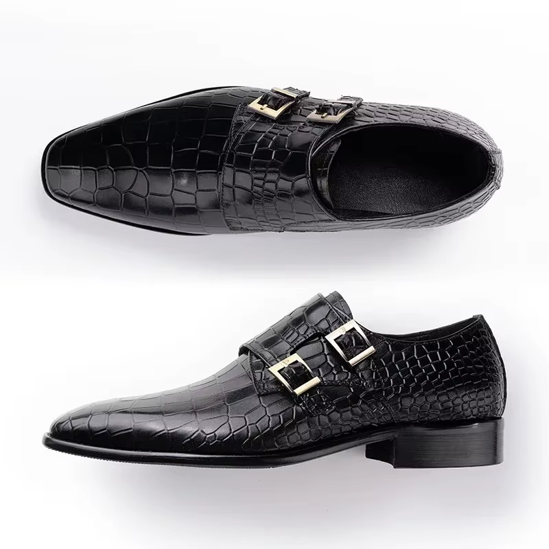 Men'S Formal Party Wear Shoes - Heren lederen loafers handgemaakte monnik instappers