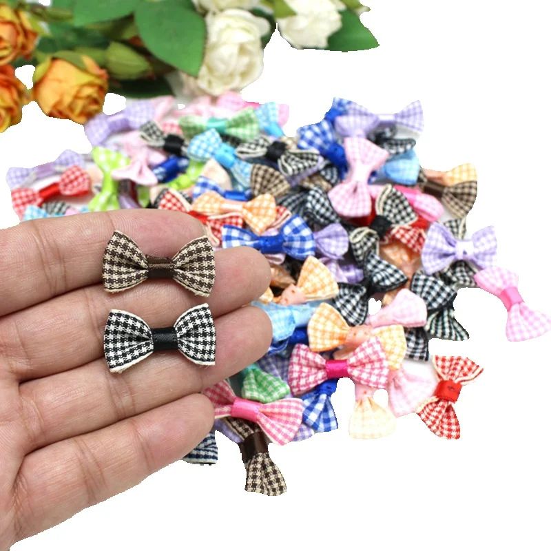 Satin Bow Tie - 30 stks/partij 1.5 cm * 3
