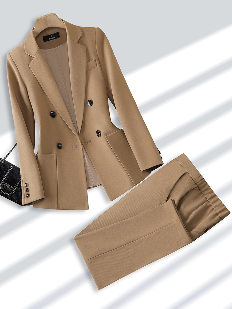 Men'S Formal Wear In Winter - Mode Dames Broekpak Formele Dames Kantoorwerkkleding
