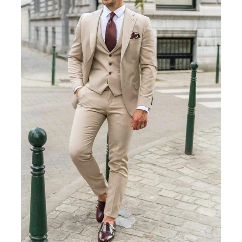 Men'S Formal Wear In Winter - Herenspakken met notch revers, slim fit,