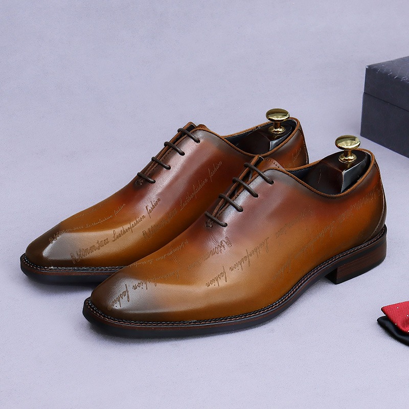 Men'S Formal Party Wear Shoes - Oxford-schoenen van echt leer voor heren