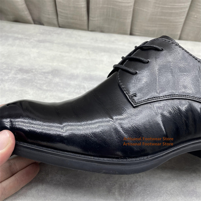 Zwarte leren Oxford-schoenen v - Men'S Formal Office Wear Shoes recensie en prijs