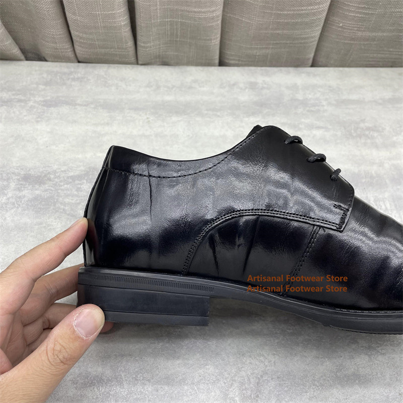 Zwarte leren Oxford-schoenen v - Men'S Formal Office Wear Shoes recensie en prijs