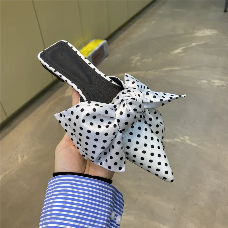 Dames sandalen oversized strik - Satin Bow Tie recensie en prijs
