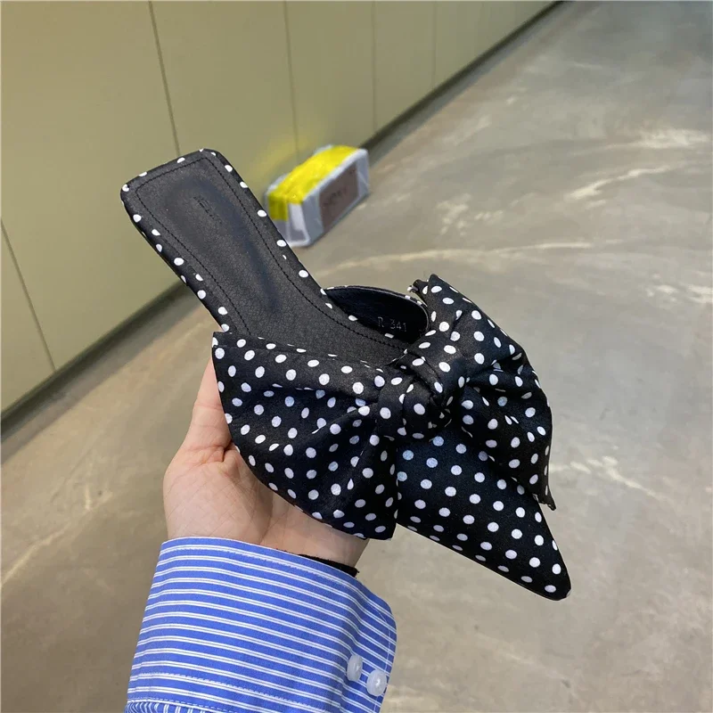 Dames sandalen oversized strik - Satin Bow Tie recensie en prijs