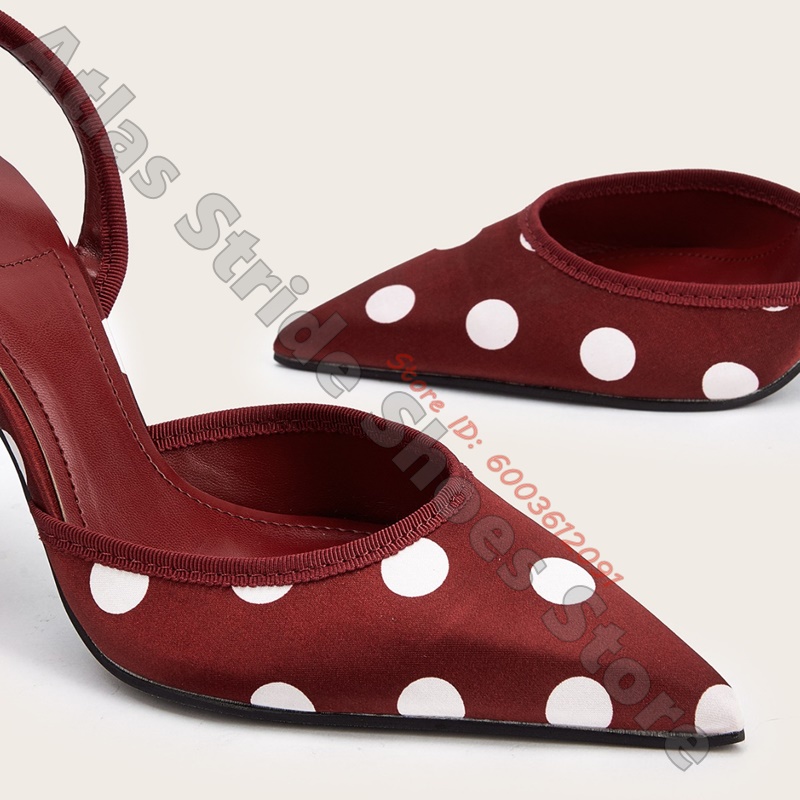 Satijnwitte polkadot slingback - Satin Bow Tie recensie en prijs