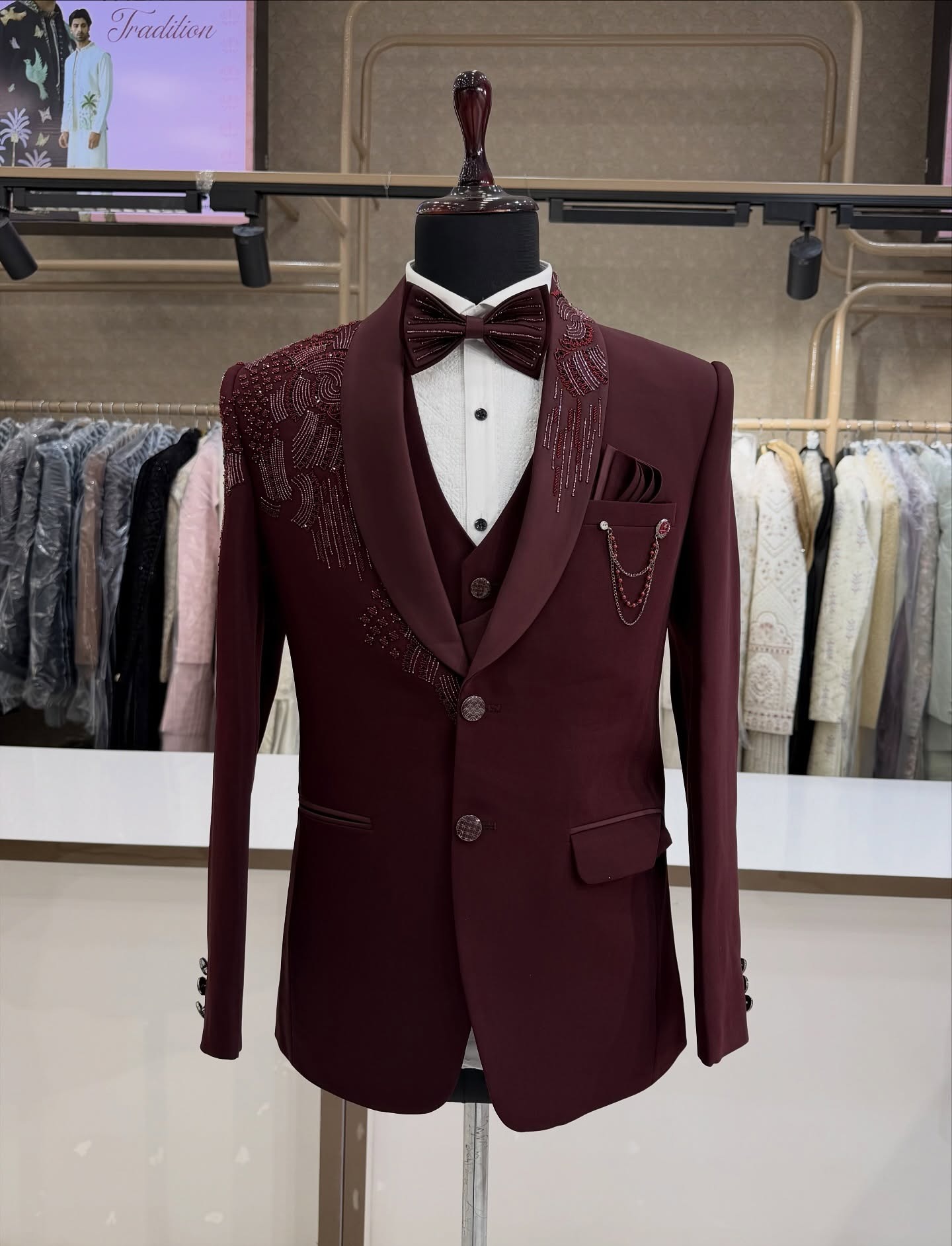 3-delig bruidegom trouwpak met - Men Formal Wear Modern recensie en prijs