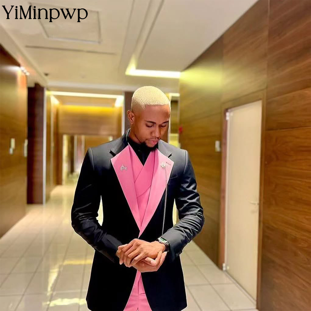 YiMinpwp Knappe Roze Heren Pak - Men Formal Wear Clothes recensie en prijs