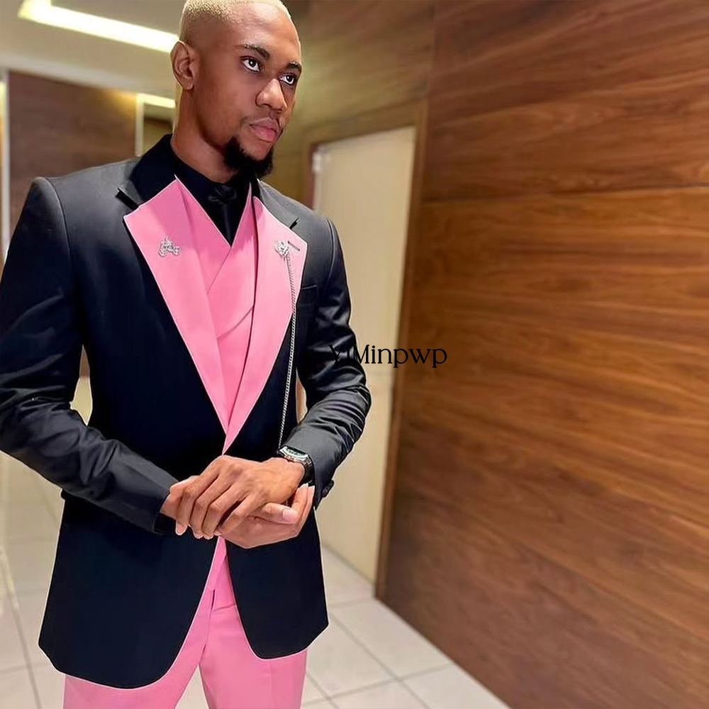 YiMinpwp Knappe Roze Heren Pak - Men Formal Wear Clothes recensie en prijs