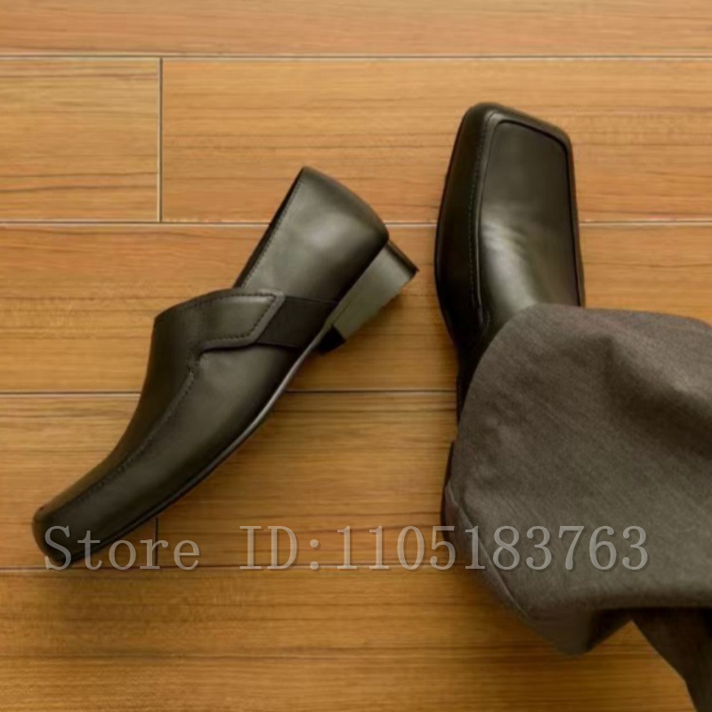 Zwart leren loafers voor heren - Formal Men Daily Wear Footwear recensie en prijs