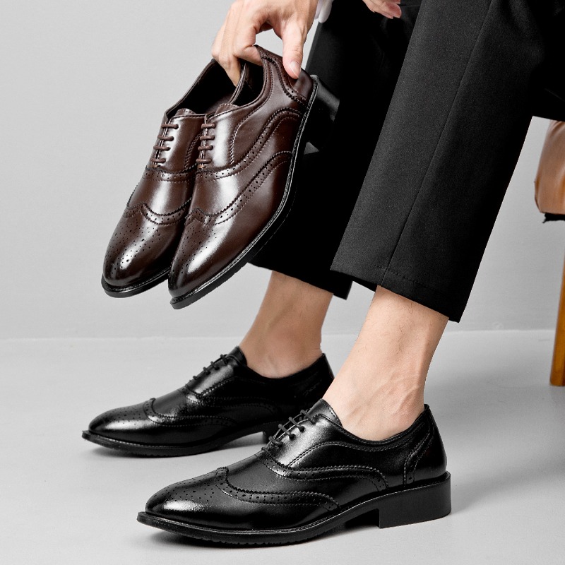 Formele lederen schoenen, klas - Men'S Formal Office Wear Shoes recensie en prijs