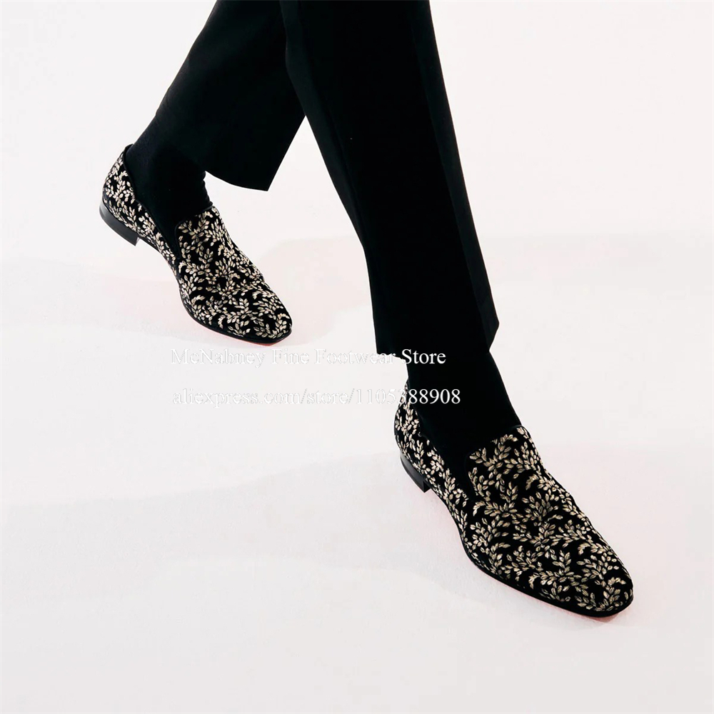 Zwarte zijden fluwelen instapp - Men'S Formal Party Wear Shoes recensie en prijs