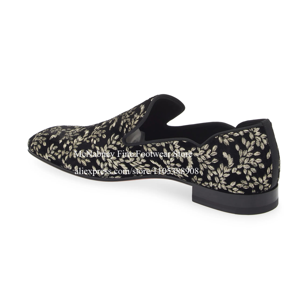 Zwarte zijden fluwelen instapp - Men'S Formal Party Wear Shoes recensie en prijs