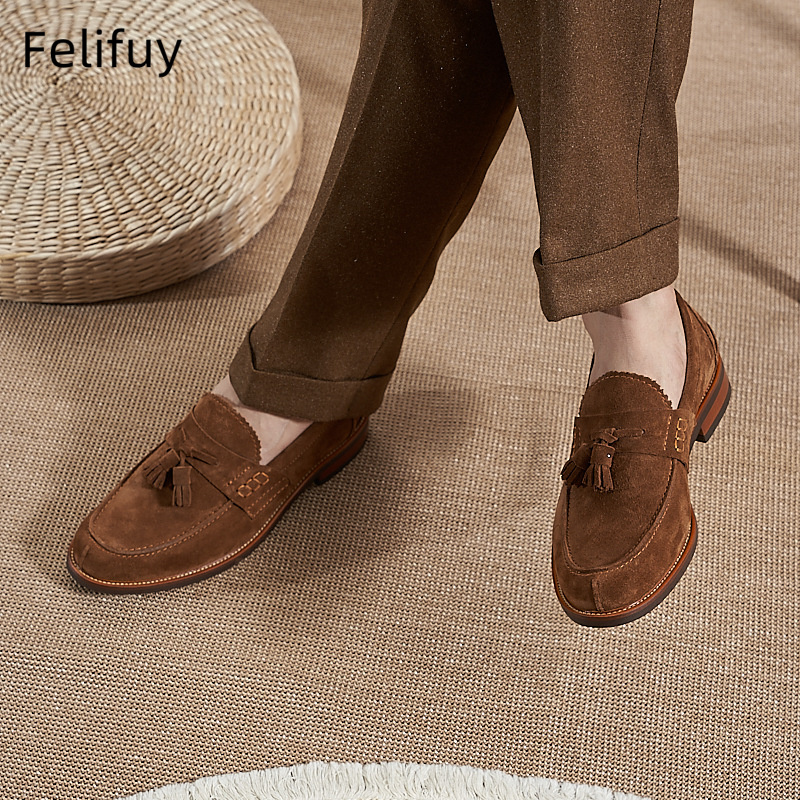 Nieuwe bruine heren platte loa - Men'S Formal Party Wear Shoes recensie en prijs