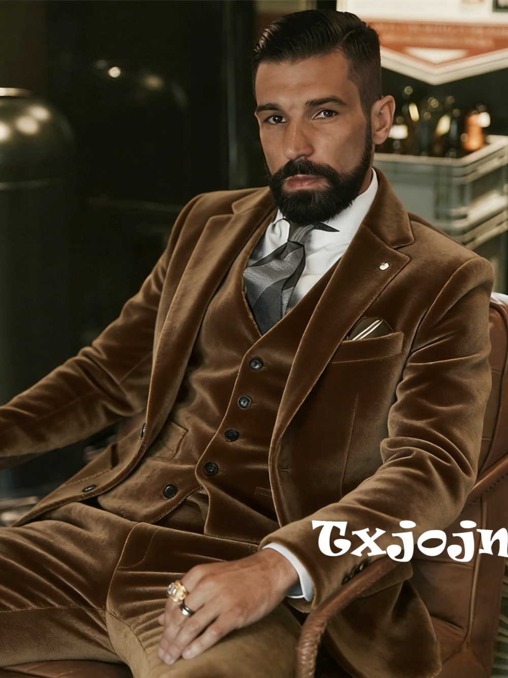 Heren fluwelen pakken 3-delig  - Men Formal Wear Outfits recensie en prijs