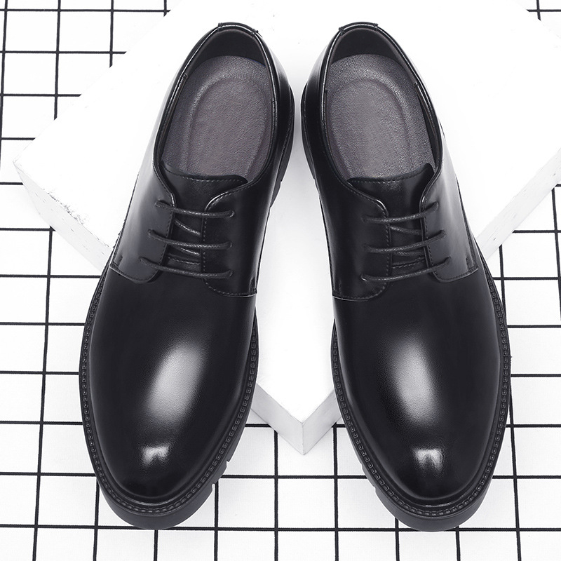 Heren zwarte leren veterschoen - Men'S Formal Wear For Office recensie en prijs