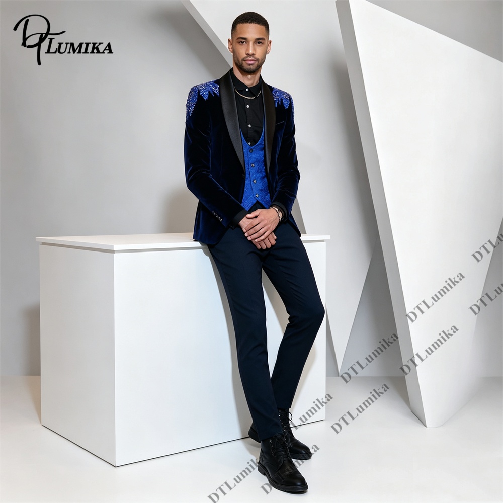 Peagent Mannen 3 Stuk Fluwelen - Men'S Formal Wear For Office recensie en prijs