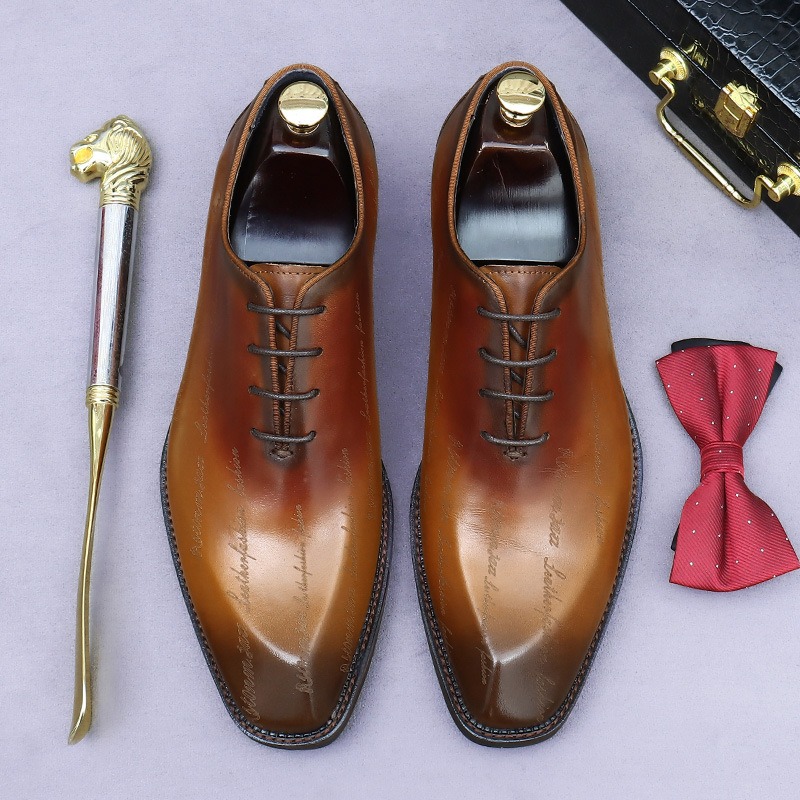 Oxford-schoenen van echt leer  - Men'S Formal Party Wear Shoes recensie en prijs