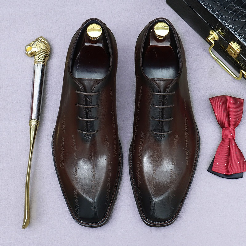 Oxford-schoenen van echt leer  - Men'S Formal Party Wear Shoes recensie en prijs